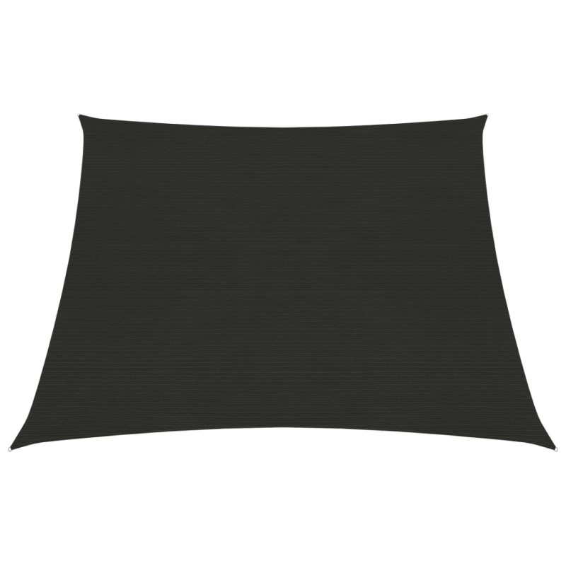 vidaXL Toldo de vela negro HDPE 160 g/m² 3/4x3 m vidaXL Toldo de vela negro HDPE 160 g/m² 3/4x3 m