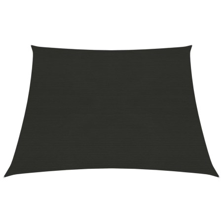 vidaXL Toldo de vela negro HDPE 160 g/m² 3/4x3 m