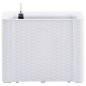 vidaXL Arriate con sistema de riego automático blanco 43x43x33 cm vidaXL Arriate con sistema de riego automático blanco 43x43x33 cm