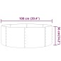 vidaXL Jardinera arriate acero recubrimiento polvo marrón 100x100x36cm vidaXL Jardinera arriate acero recubrimiento polvo marrón 100x100x36cm