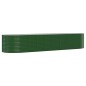 vidaXL Jardinera arriate acero recubrimiento polvo verde 396x100x68 cm vidaXL Jardinera arriate acero recubrimiento polvo verde 396x100x68 cm