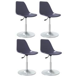 vidaXL Sillas de comedor giratorias 4 unidades PP lila