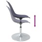 vidaXL Sillas de comedor giratorias 4 unidades PP lila vidaXL Sillas de comedor giratorias 4 unidades PP lila