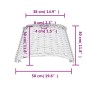vidaXL Pantalla para lámpara de techo mimbre blanco Ø50x30 cm vidaXL Pantalla para lámpara de techo mimbre blanco Ø50x30 cm