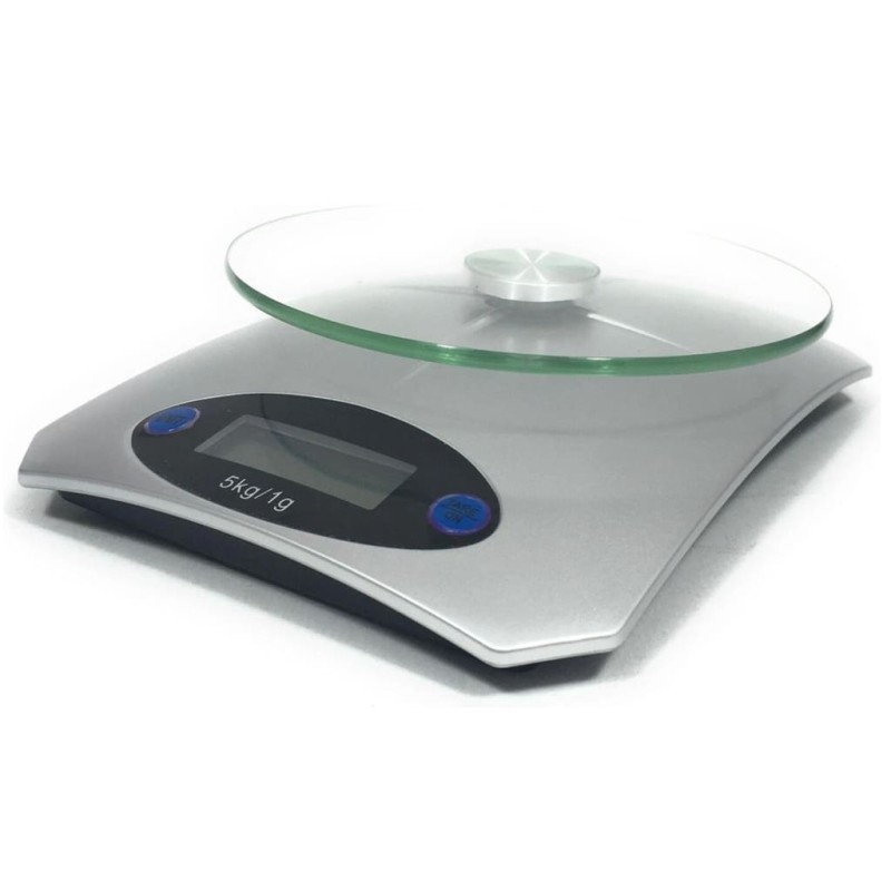 HI Báscula de cocina digital plateada HI Báscula de cocina digital plateada