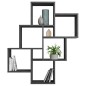 FMD Estantería de pared con 8 compartimentos color matera FMD Estantería de pared con 8 compartimentos color matera