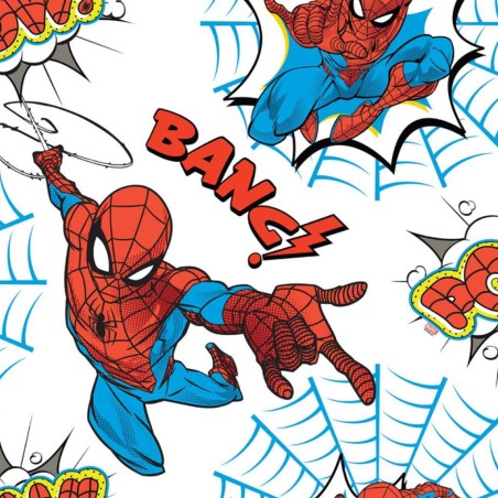 Noordwand Papel de pared Kids @ Home Spiderman Pow blanco