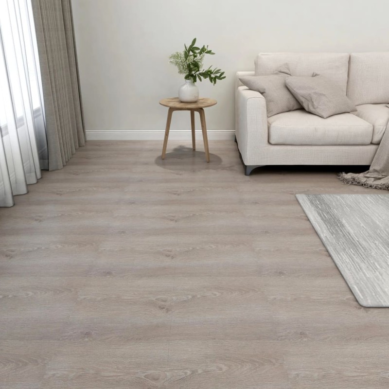 vidaXL Lamas para suelo autoadhesivas 55 piezas PVC 5,11 m² gris taupe vidaXL Lamas para suelo autoadhesivas 55 piezas PVC 5,11 m² gris taupe
