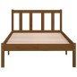 vidaXL Estructura de cama madera maciza pino marrón miel 100x200 cm vidaXL Estructura de cama madera maciza pino marrón miel 100x200 cm