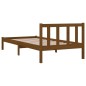 vidaXL Estructura de cama madera maciza pino marrón miel 100x200 cm vidaXL Estructura de cama madera maciza pino marrón miel 100x200 cm