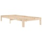 vidaXL Estructura de cama de madera maciza de pino 90x200 cm vidaXL Estructura de cama de madera maciza de pino 90x200 cm