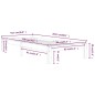 vidaXL Estructura de cama de madera maciza de pino 90x200 cm vidaXL Estructura de cama de madera maciza de pino 90x200 cm