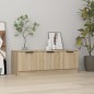 vidaXL Mueble de TV madera contrachapada roble Sonoma 102x35x36,5 cm