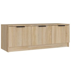 vidaXL Mueble de TV madera contrachapada roble Sonoma 102x35x36,5 cm