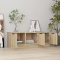 vidaXL Mueble de TV madera contrachapada roble Sonoma 102x35x36,5 cm