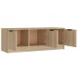 vidaXL Mueble de TV madera contrachapada roble Sonoma 102x35x36,5 cm