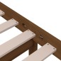 vidaXL Estructura de cama madera maciza marrón miel 75x190 cm