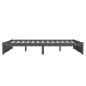 vidaXL Estructura de cama madera maciza gris tamaño king 150x200 cm