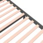 vidaXL Estructura de cama madera maciza gris tamaño king 150x200 cm