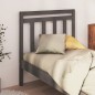vidaXL Cabecero de cama madera maciza de pino gris 106x4x100 cm vidaXL Cabecero de cama madera maciza de pino gris 106x4x100 cm