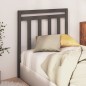 vidaXL Cabecero de cama madera maciza de pino gris 106x4x100 cm vidaXL Cabecero de cama madera maciza de pino gris 106x4x100 cm