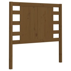 vidaXL Cabecero madera maciza de pino marrón miel 81x4x100 cm