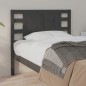 vidaXL Cabecero madera maciza de pino gris 106x4x100 cm vidaXL Cabecero madera maciza de pino gris 106x4x100 cm