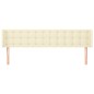 vidaXL Cabecero de cuero sintético color crema 183x16x78/88 cm vidaXL Cabecero de cuero sintético color crema 183x16x78/88 cm
