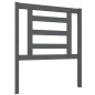 vidaXL Cabecero de cama madera maciza de pino gris 81x4x100 cm