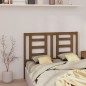 vidaXL Cabecero de cama madera maciza de pino marrón miel 141x4x100 cm vidaXL Cabecero de cama madera maciza de pino marrón miel 141x4x100 cm