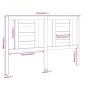vidaXL Cabecero de cama madera maciza de pino marrón miel 141x4x100 cm vidaXL Cabecero de cama madera maciza de pino marrón miel 141x4x100 cm