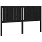 vidaXL Cabecero de cama madera maciza de pino negro 155,5x4x100 cm vidaXL Cabecero de cama madera maciza de pino negro 155,5x4x100 cm