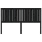 vidaXL Cabecero de cama madera maciza de pino negro 155,5x4x100 cm vidaXL Cabecero de cama madera maciza de pino negro 155,5x4x100 cm