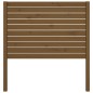 vidaXL Cabecero de cama madera maciza de pino marrón miel 106x4x100 cm vidaXL Cabecero de cama madera maciza de pino marrón miel 106x4x100 cm