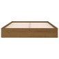 vidaXL Estructura de cama doble madera maciza marrón miel 135x190 cm vidaXL Estructura de cama doble madera maciza marrón miel 135x190 cm