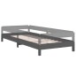 vidaXL Cama apilable de madera pino maciza gris 75x190 cm