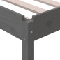 vidaXL Cama apilable de madera pino maciza gris 75x190 cm
