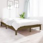 vidaXL Estructura de cama madera maciza de pino marrón miel 200x200 cm