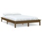 vidaXL Estructura de cama madera maciza de pino marrón miel 200x200 cm