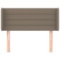 vidaXL Cabecero de tela gris taupe 103x16x78/88 cm