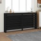 vidaXL Cubierta de radiador madera maciza de pino negro 169x19x84 cm vidaXL Cubierta de radiador madera maciza de pino negro 169x19x84 cm