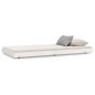 vidaXL Estructura de cama madera maciza de pino blanco 75x190 cm vidaXL Estructura de cama madera maciza de pino blanco 75x190 cm