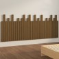 vidaXL Cabecero cama pared madera maciza pino marrón miel 204x3x80 cm