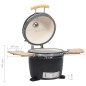 Kamado Barbacoa Parrilla Quemador Cerámica 44 Cm Kamado Barbacoa Parrilla Quemador Cerámica 44 Cm