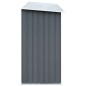 vidaXL Casetilla para leña acero galvanizado gris 330x84x152 cm vidaXL Casetilla para leña acero galvanizado gris 330x84x152 cm