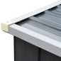vidaXL Casetilla para leña acero galvanizado gris 330x84x152 cm vidaXL Casetilla para leña acero galvanizado gris 330x84x152 cm