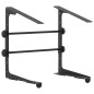 vidaXL Soporte ordenador portátil acero negro 30,5x28x(24,5-37,5) cm vidaXL Soporte ordenador portátil acero negro 30,5x28x(24,5-37,5) cm