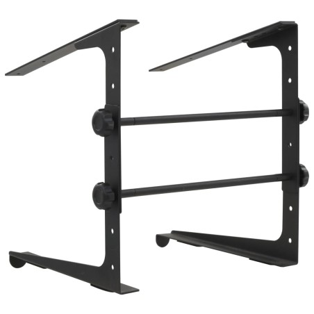 vidaXL Soporte ordenador portátil acero negro 30,5x28x(24,5-37,5) cm 
