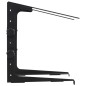 vidaXL Soporte ordenador portátil acero negro 30,5x28x(24,5-37,5) cm vidaXL Soporte ordenador portátil acero negro 30,5x28x(24,5-37,5) cm