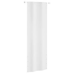 vidaXL Toldo pantalla para balcón tela oxford blanco 80x240 cm
